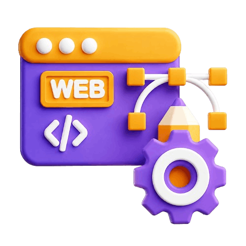 Web development Icon Purple